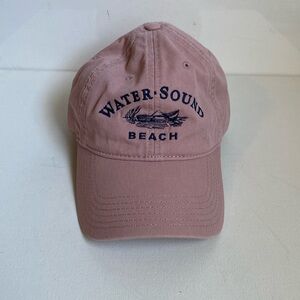 Water Sound Beach relaxed twill baseball cap hat in Dusty Rose